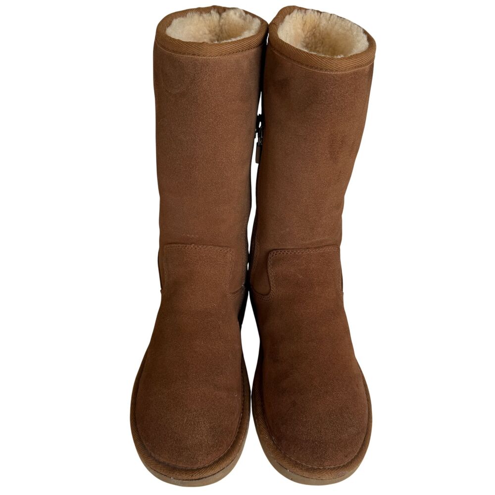 UGG Australia Classic Short Leather Sheepskin Boots Chestnut Tan Women's Size 7